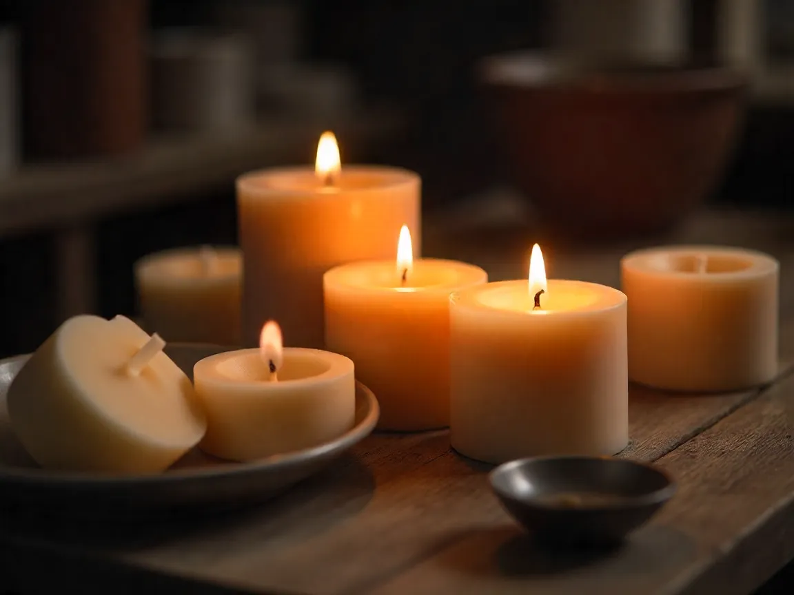 Proceso artesanal de elaboración de velas